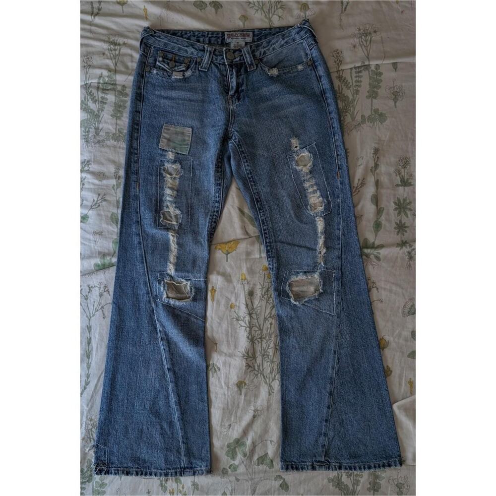 Y2K/2000s Seal Company Wet Seal Distressed Patchwork Jeans